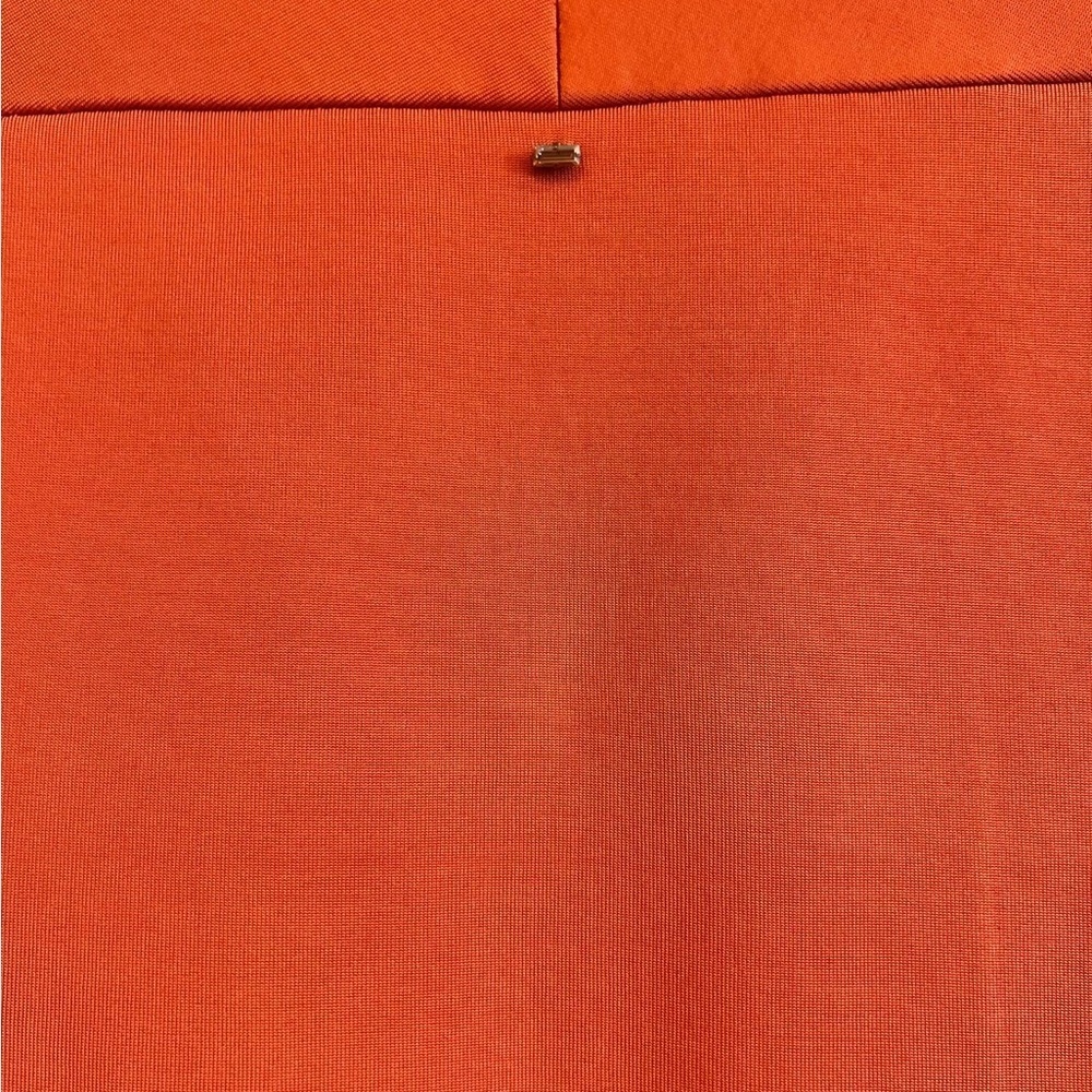 Max Mara Women's Orange V-Neck short sleeved Top size S - Picture 6 of 12